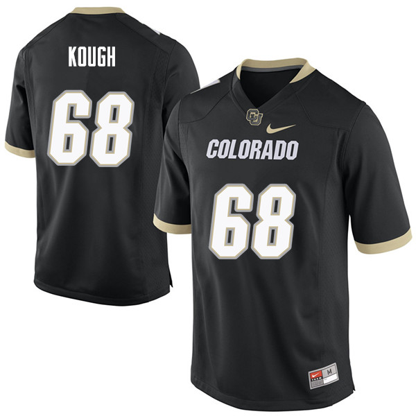 Men #68 Gerrad Kough Colorado Buffaloes College Football Jerseys Sale-Black